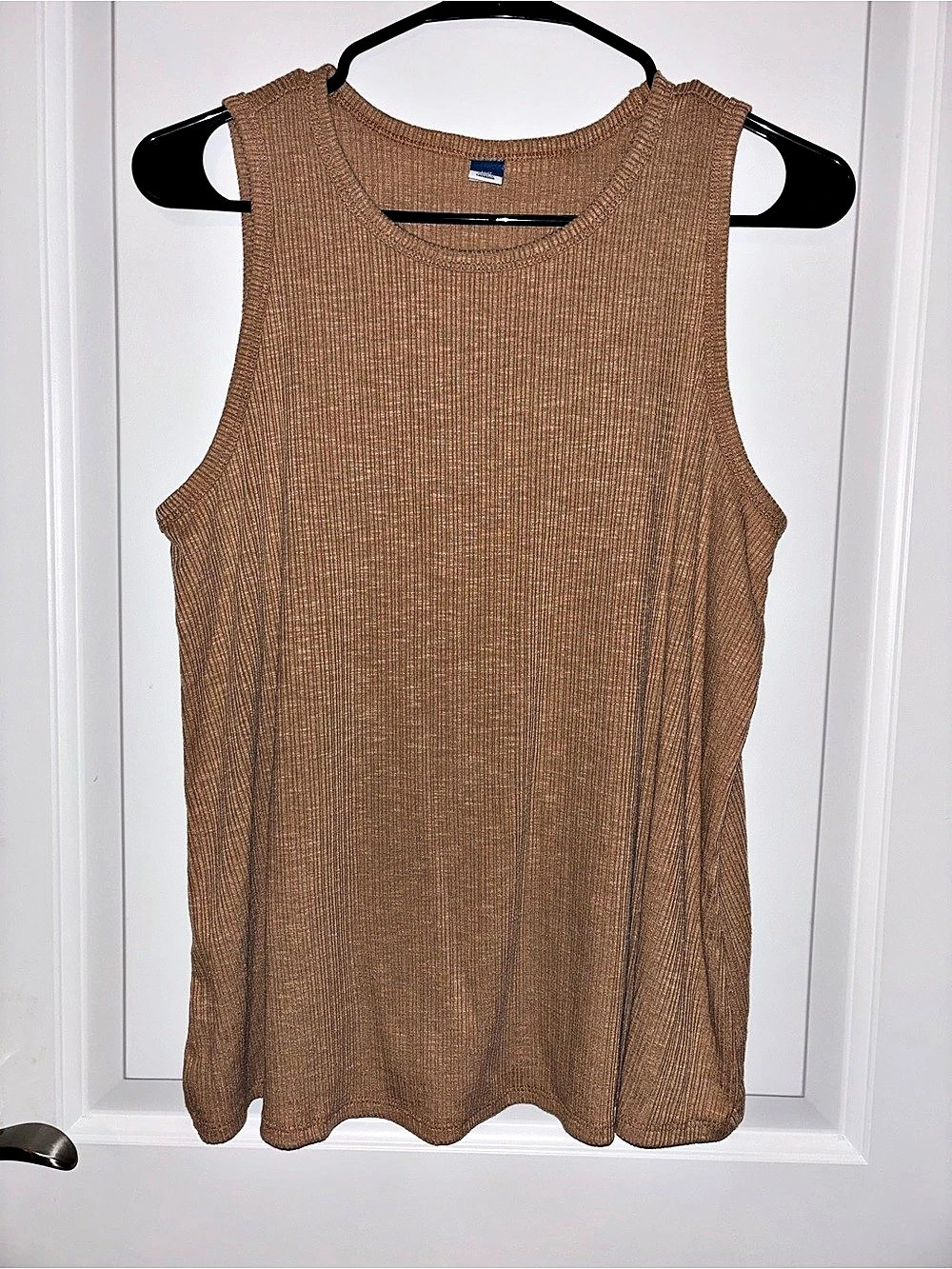 Old Navy Women’s Luxe Rib-Knit Tank Top Brown